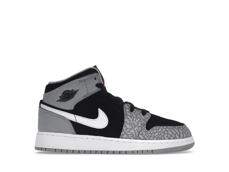 Jordan 1 Mid - Elephant Print (GS) (Niños)