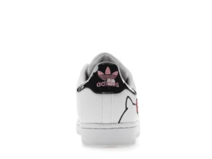 tenis adidas Superstar x Hello Kitty - White Bliss Pink (Mujer) parte trasera