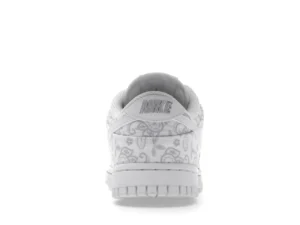 Nike Dunk Low ESS White Paisley Tenis Sneakers 5