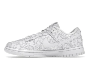 Nike Dunk Low ESS White Paisley Tenis Sneakers 6
