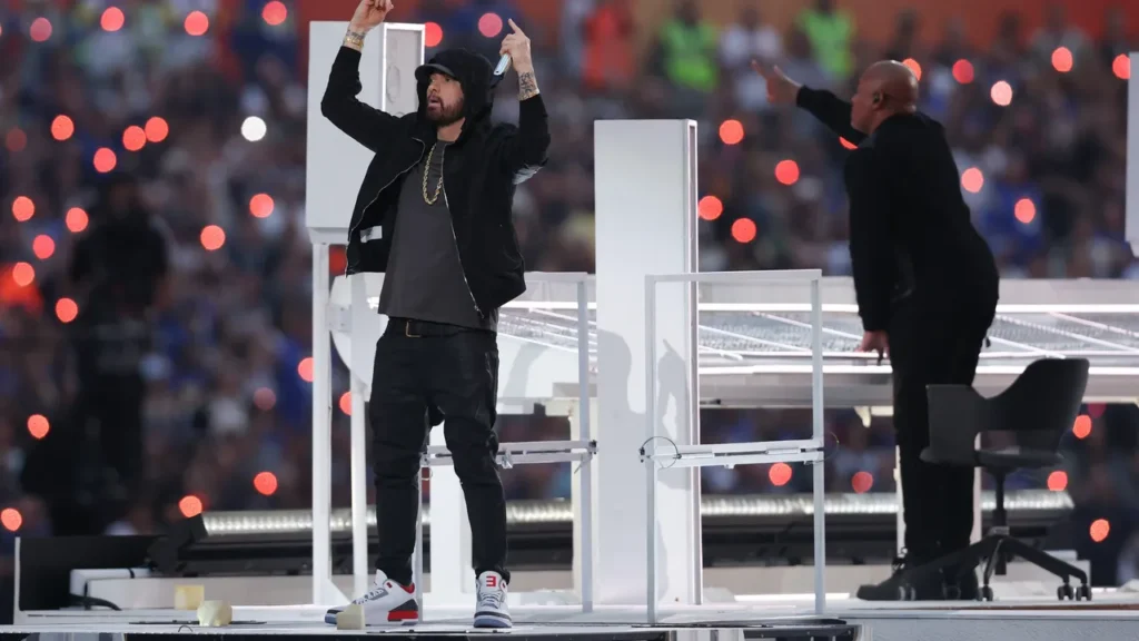 tenis que usan los famosos  Jordan 3 Eminem Super Bowl by Rob Carr