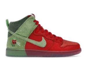 Nike SB Dunk High Pro Cough Strawberry 420 minymal sneakers tenis