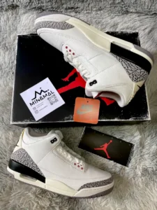 Jordan 3 Retro – White Cement Reimagined minymal copyright tenis sneakers