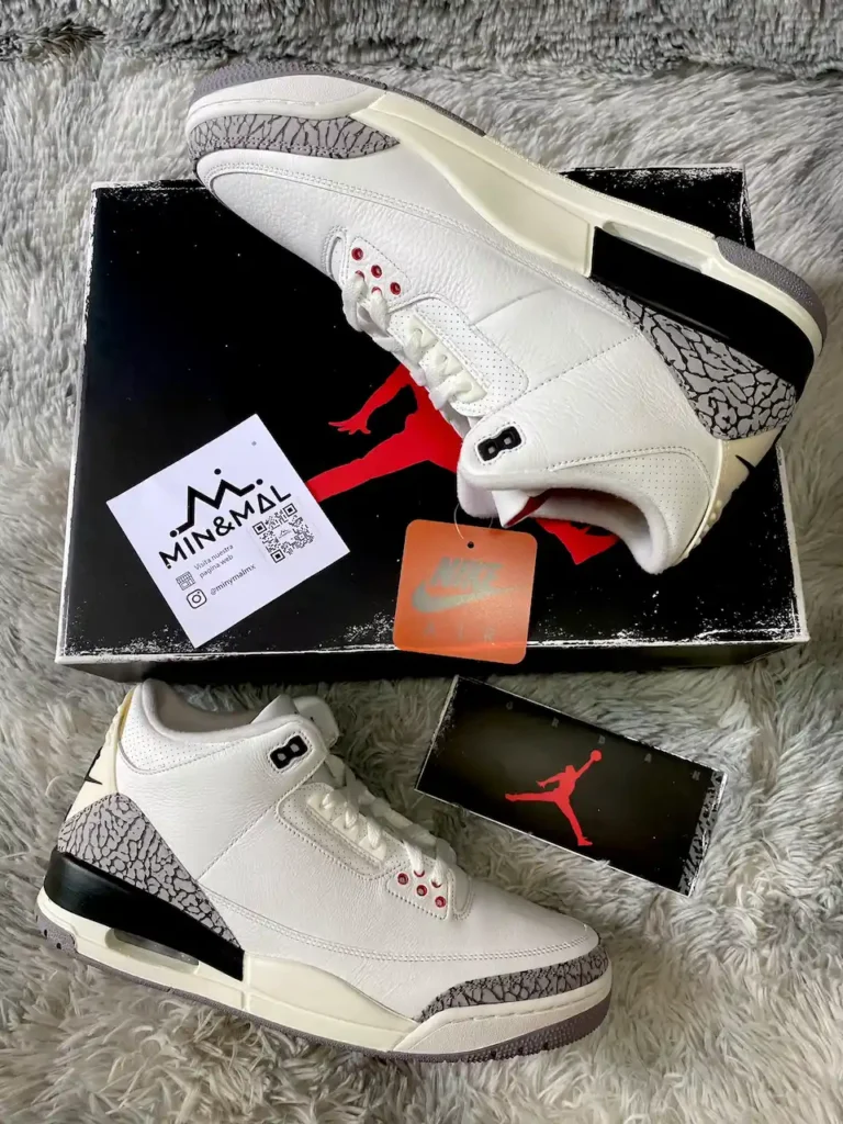 Jordan 3 Retro – White Cement Reimagined minymal copyright tenis sneakers