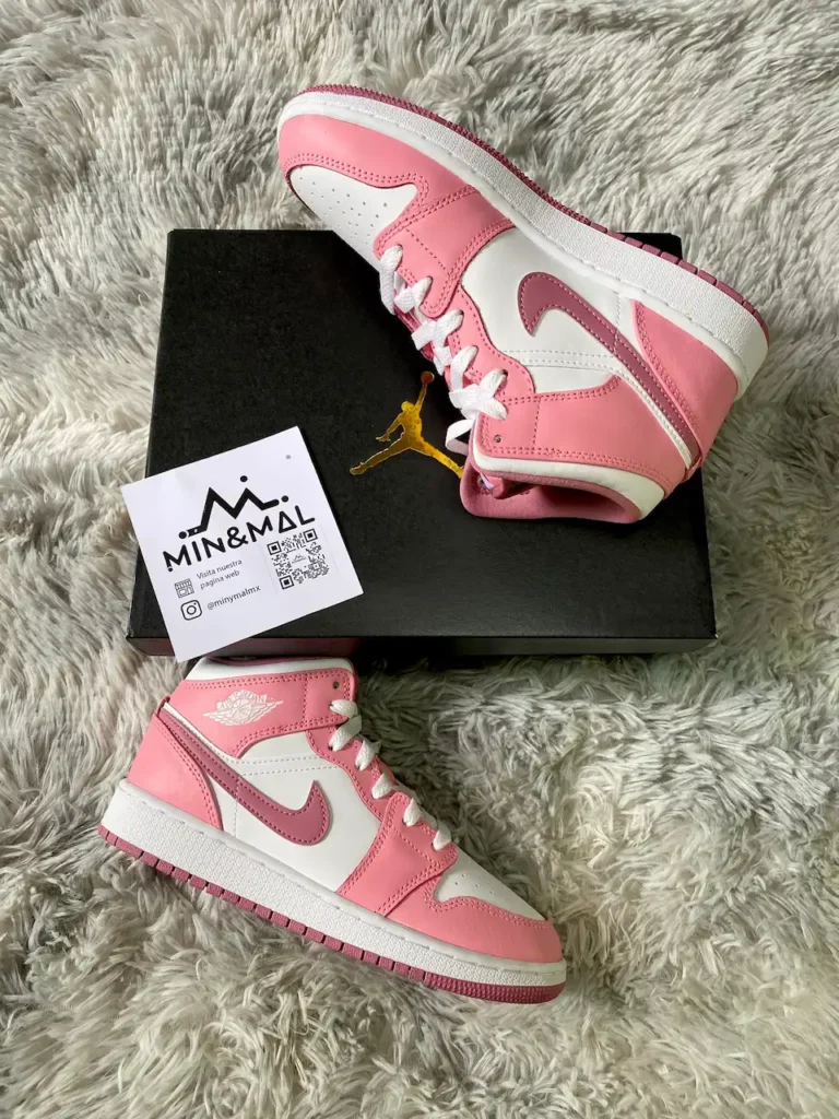 Jordan 1 Mid - Valentine's Day (Niños) DQ8423-616 minymal tenis sneakers 6