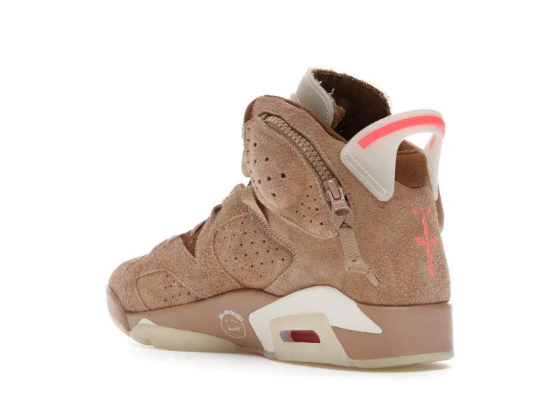 Jordan 6 Retro x Travis Scott - British Khaki DH0690-200 minymal tenis sneakers 3