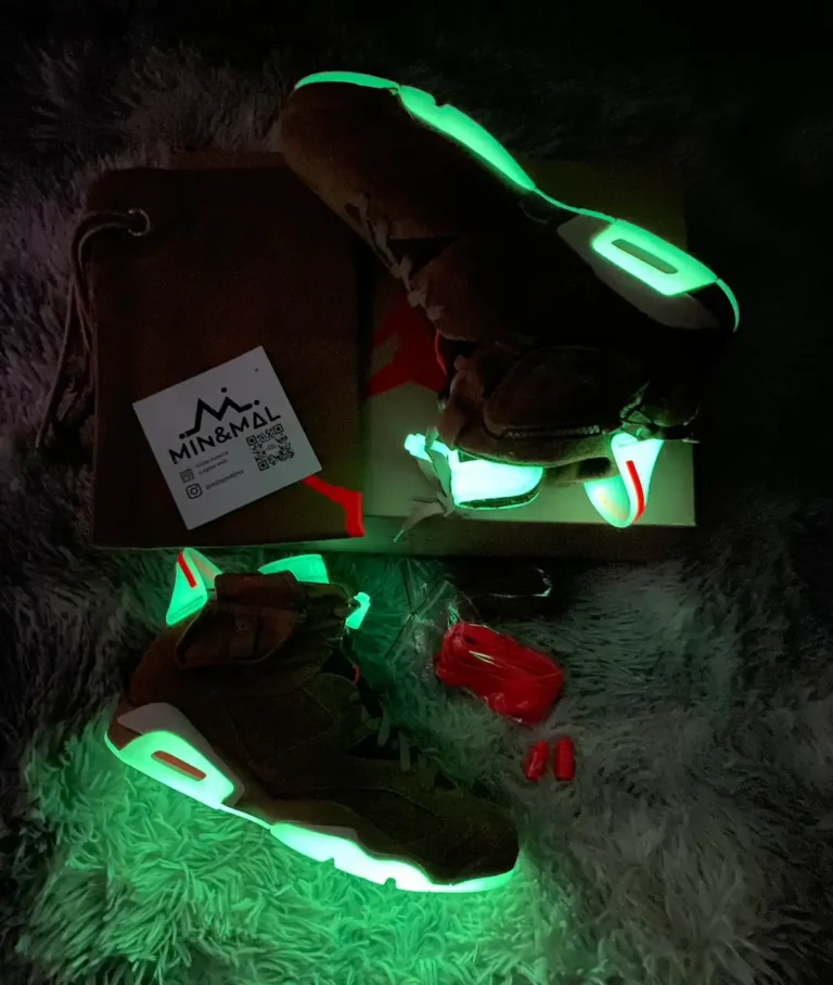 Jordan 6 Retro x Travis Scott - British Khaki DH0690-200 minymal tenis sneakers 6