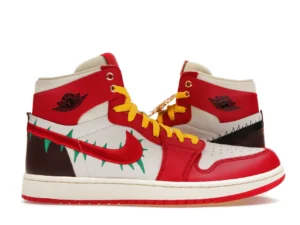 tenis Jordan 1 High Zoom Air CMFT 2 x Teyana Taylor - A Rose From Harlem FJ0604-601 lado derecho