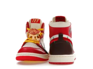 tenis Jordan 1 High Zoom Air CMFT 2 x Teyana Taylor - A Rose From Harlem FJ0604-601 parte trasera