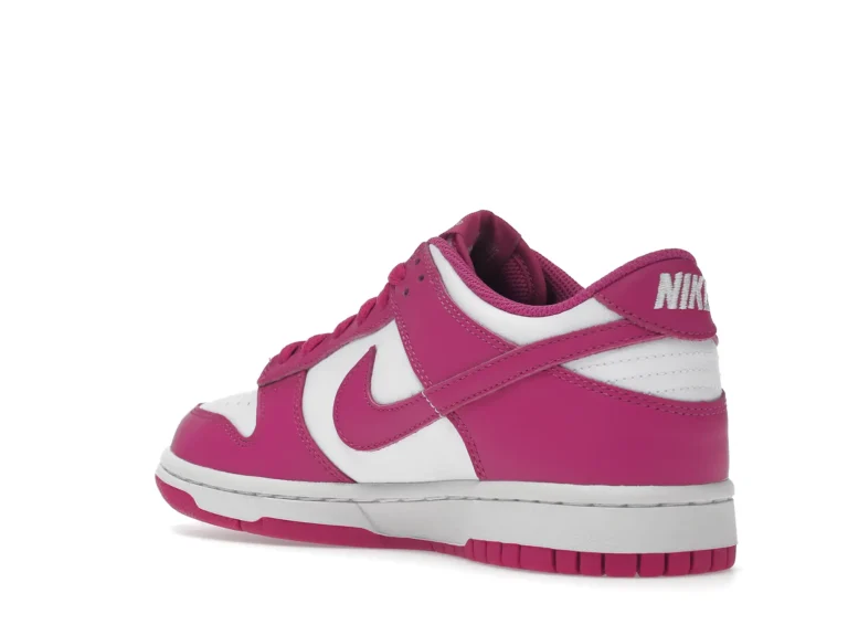 tenis Nike Dunk Low Active Fuchsia parte trasera lado izquierdo