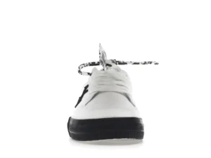 tenis Off-White Vulcanized Low - Canvas White Black frente