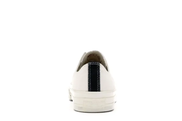 tenis Converse Chuck Taylor All-Star 70 Ox x Comme des Garcons PLAY White parte trasera