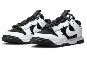 tenis Nike Air Dunk Low Jumbo Reverse Panda visto de lado