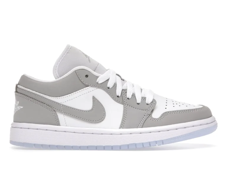 tenis Jordan 1 Low Wolf Grey (Mujer) lado derecho