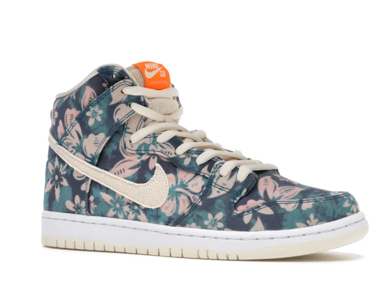 tenis Nike SB Dunk High Pro Hawaii lado derecho 45 grados