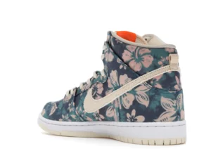 tenis Nike SB Dunk High Pro Hawaii lado izquiero atras