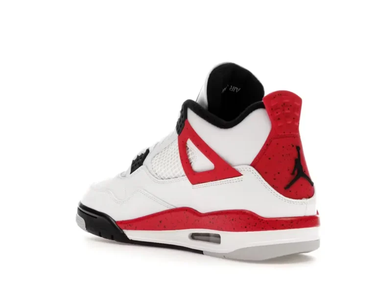 Jordan 4 Retro Red Cement parte trasera izquierda