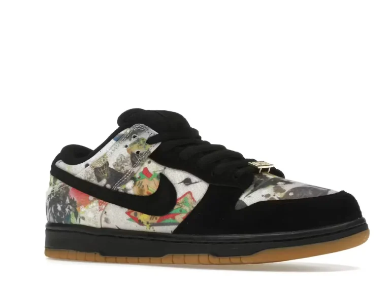 Nike SB Dunk Low x Supreme Rammellzee parte delantera derecha