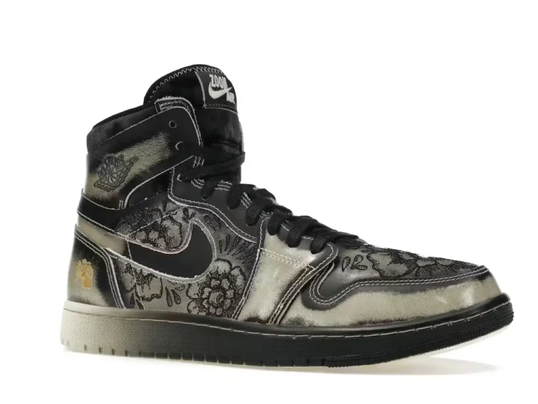 Jordan 1 High Zoom Air CMFT 2 Dia de Muertos parte delantera derecha