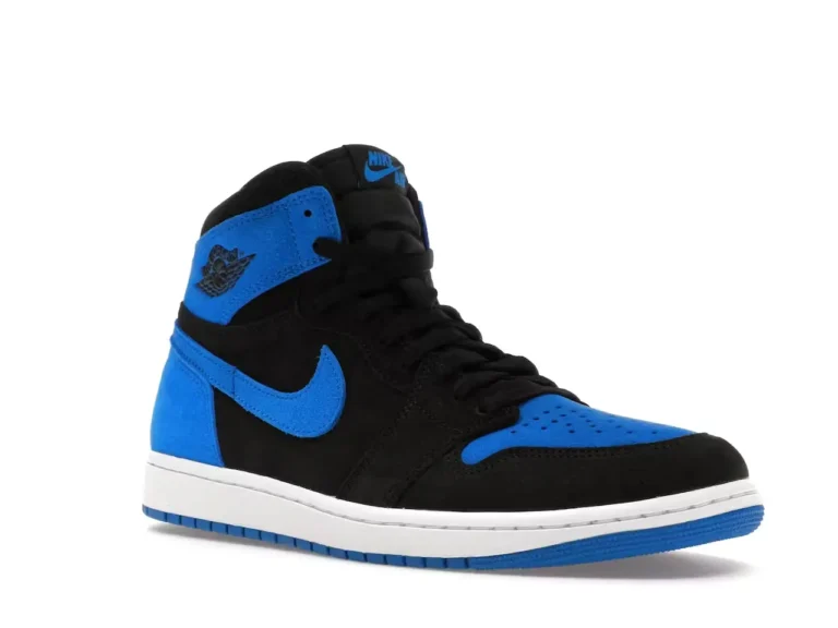 tenis Jordan 1 Retro High OG - Royal Reimagined parte delantera derecha