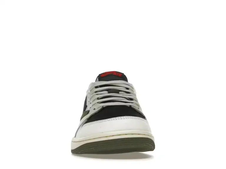 Jordan 1 Retro Low OG SP x Travis Scott Olive (Mujer) parte delantera minymal