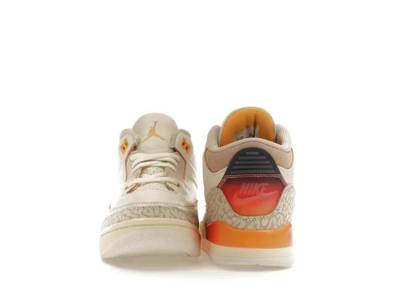 tenis Jordan 3 Retro SP x J Balvin Medellín Sunset (Niños Pequeños) parte trasera