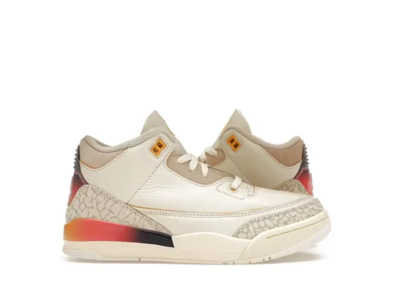 tenis Jordan 3 Retro SP x J Balvin Medellín Sunset (Niños Pequeños) parte derecha