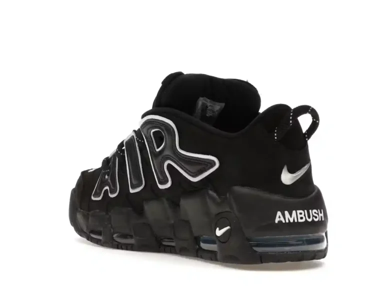 Nike Air More Uptempo Low x AMBUSH - Black parte trasera izquierda