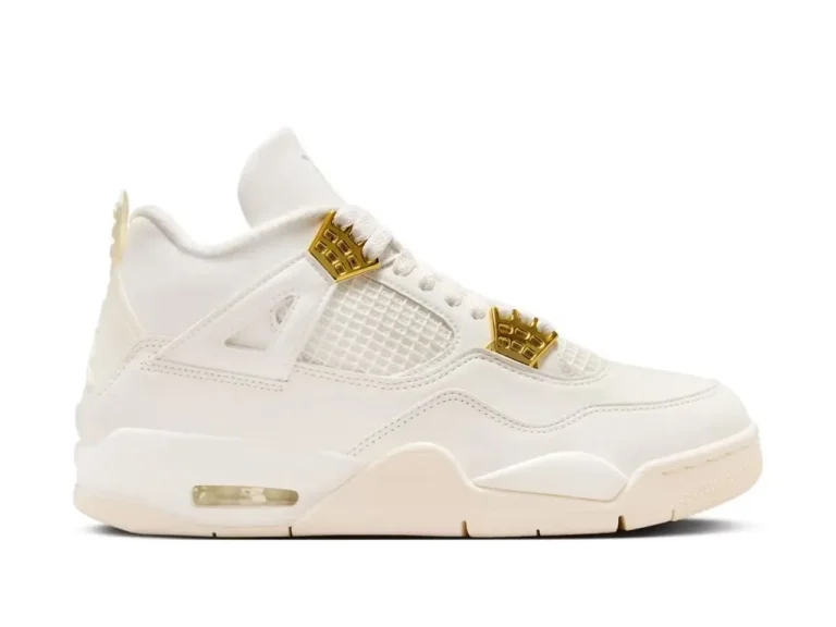 tenis Jordan 4 Retro Metallic Gold (Mujeres) AQ9129-170