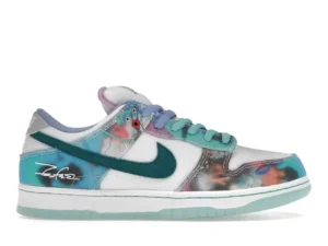 tenis Nike SB Dunk Low Pro x Futura Laboratories Bleached Aqua HF6061-400 minymal sneakers