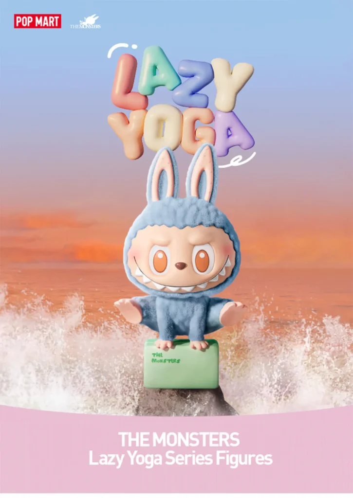 Figura Labubu The Monsters Lazy Yoga Series minymal 2