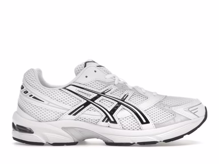 tenis ASICS Gel-1130 White Black 1201B019-100 minymal sneakers