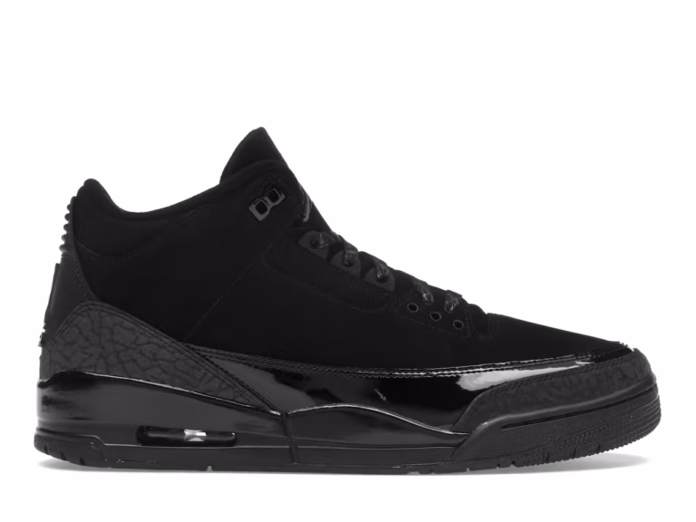 tenis Jordan 3 Retro Black Cat (2025) CT8532-001 minymal sneakers