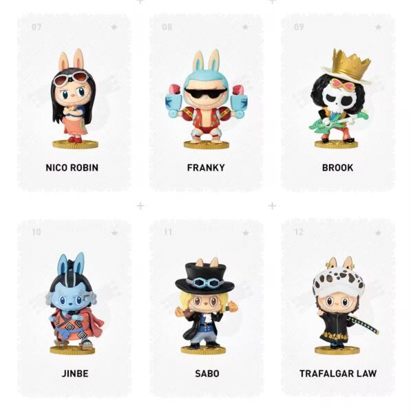 figura Pop Mart The Monsters Labubu One Piece minymal 2