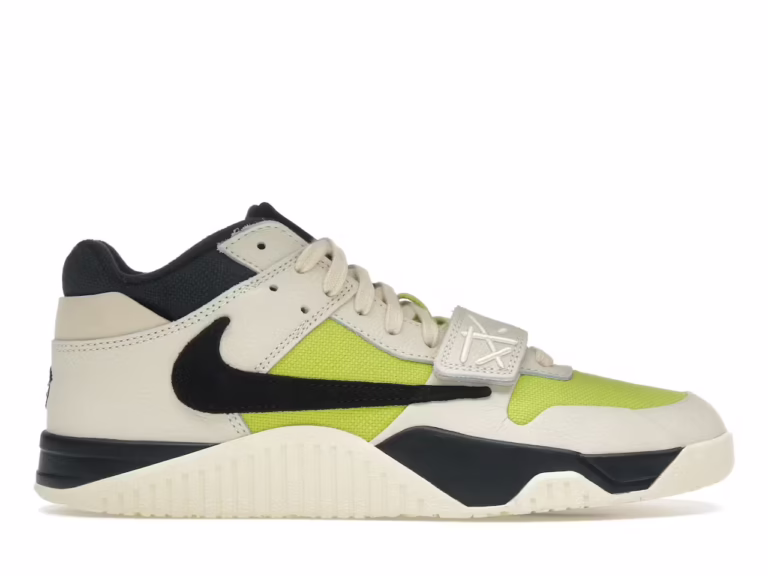 tenis Jordan Jumpman Jack TR Travis Scott Bright Cactus FZ8117-102 minymal sneakers