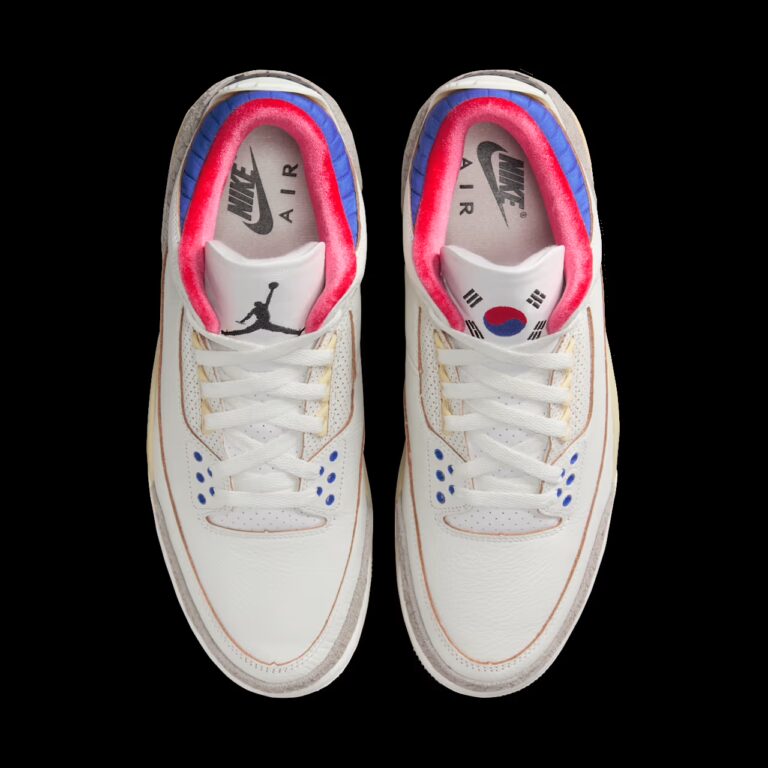 tenis Jordan 3 Retro Seoul 2.0 IB1482-100 minymal sneakers 6