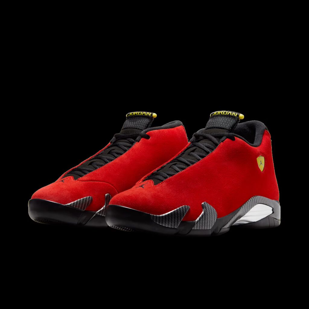 tenis Jordan 14 Retro Ferrari (2025) IF5015‑600 minymal sneakers 6