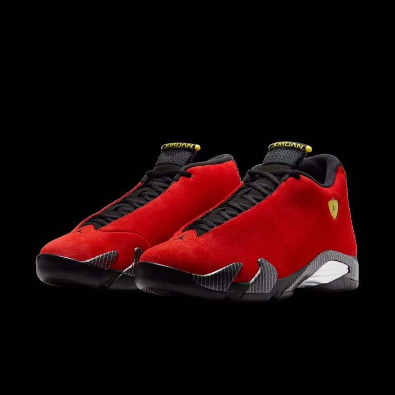 tenis Jordan 14 Retro Ferrari (2025) IF5015‑600 minymal sneakers 6