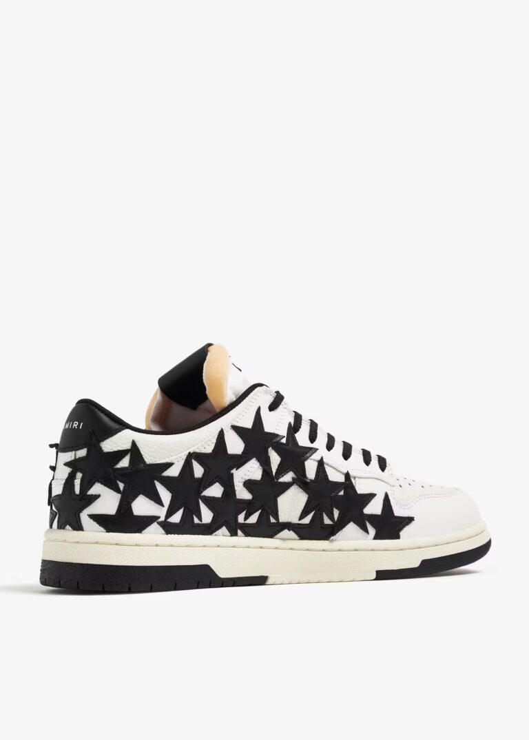 tenis AMIRI Stars Low Top White Black PS24WFS004-001 minymal sneakers 2