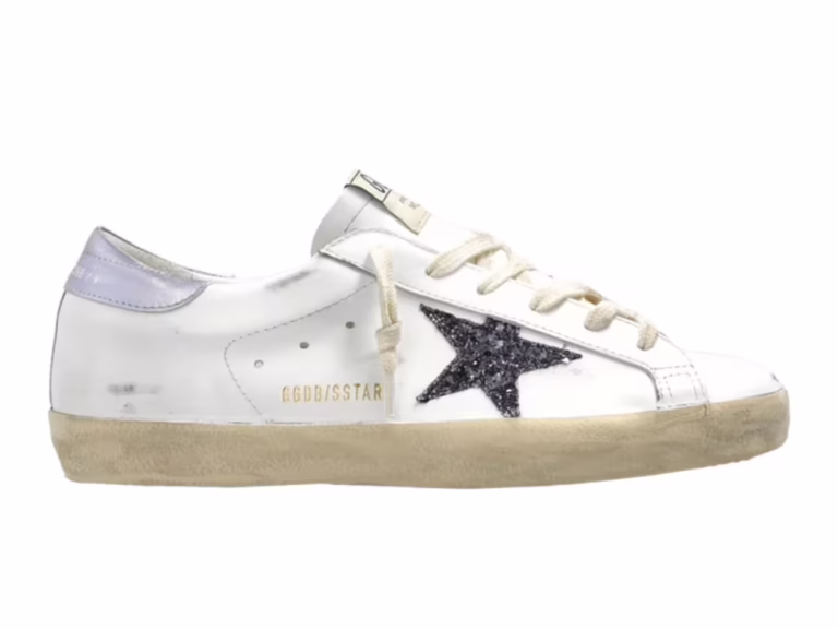 tenis Golden Goose Super-Star White Black Glicine (Mujer) GWF00101.F007539.12282 minymal sneakers