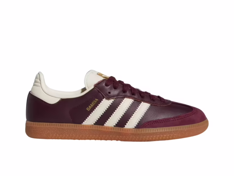 tenis adidas Samba OG Maroon Gold Metallic (Mujer) ID0477 minymal sneakers