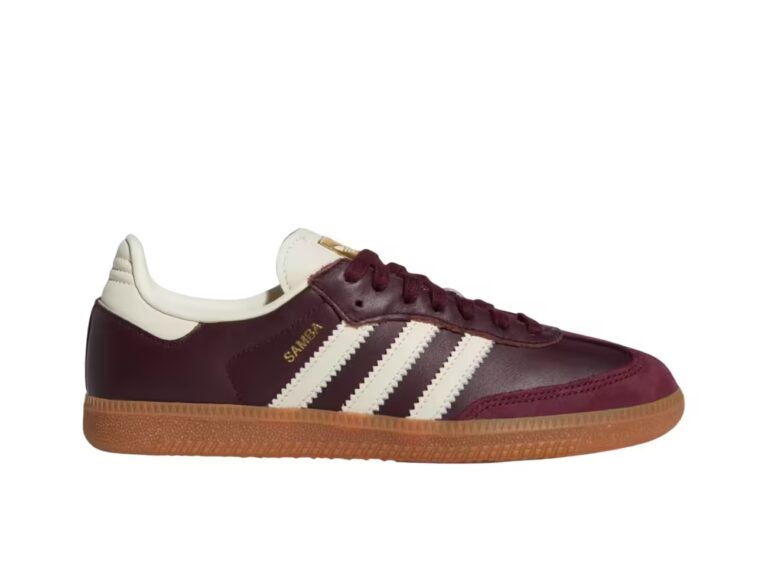 tenis adidas Samba OG Maroon Gold Metallic (Mujer) ID0477 minymal sneakers