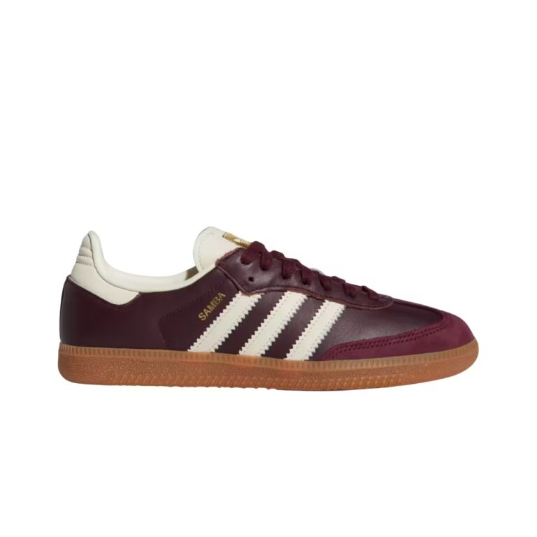 tenis adidas Samba OG Maroon Gold Metallic (Mujer) ID0477 minymal sneakers