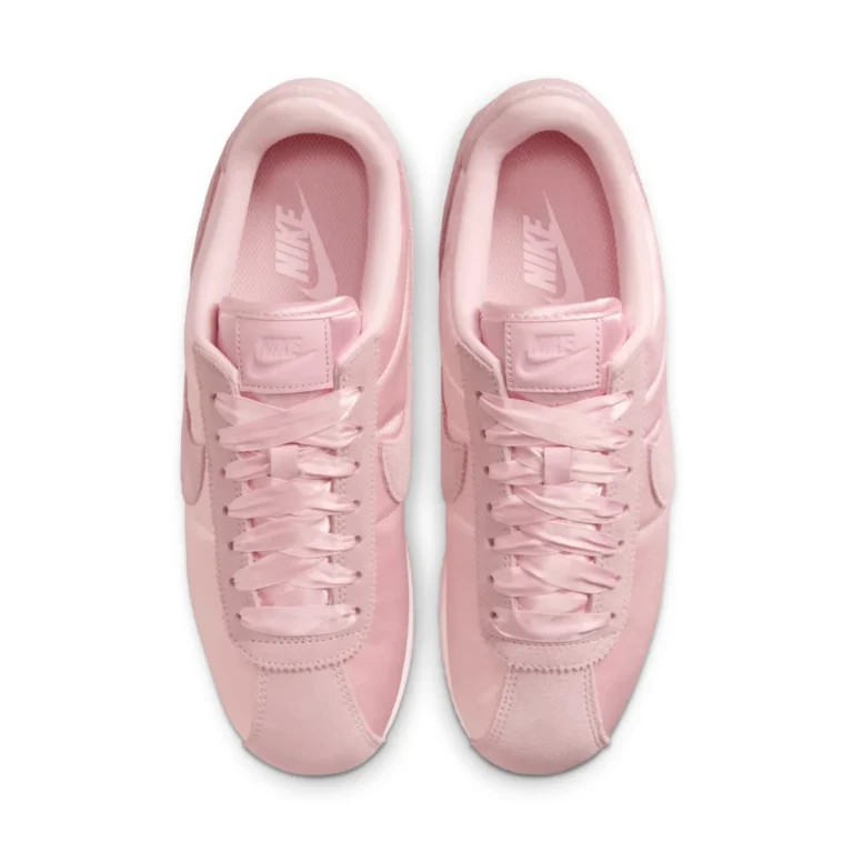 tenis para mujer Nike Cortez Textile Satin Soft Pink FV5420-600 minymal sneakers 2