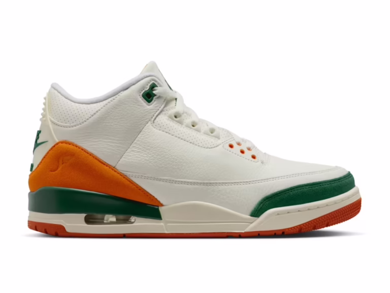 tenis Jordan 3 Retro Solefly Miami IF4491-100 minymal sneakers