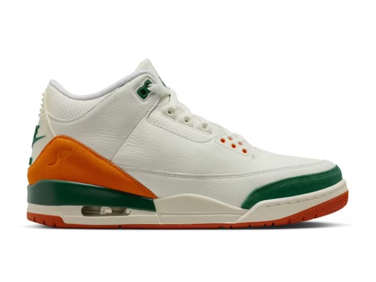 tenis Jordan 3 Retro Solefly Miami IF4491-100 minymal sneakers