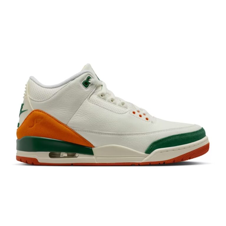 tenis Jordan 3 Retro Solefly Miami IF4491-100 minymal sneakers