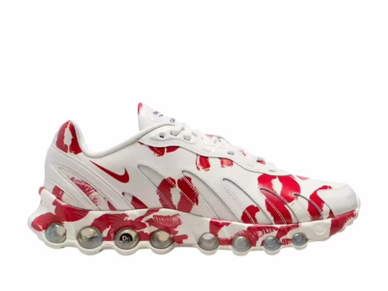 tenis Nike Air Max DN8 SP x VAQUERA Sail Prime Red IM4029-100 minymal sneakers