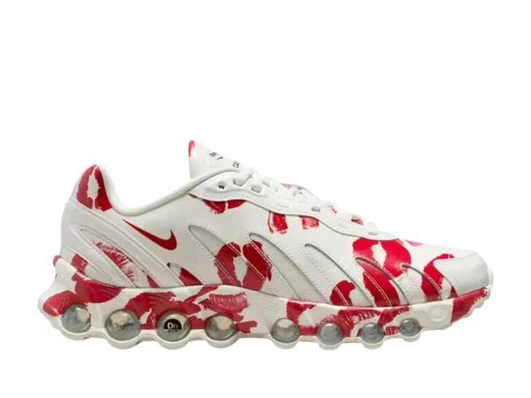 tenis Nike Air Max DN8 SP x VAQUERA Sail Prime Red IM4029-100 minymal sneakers