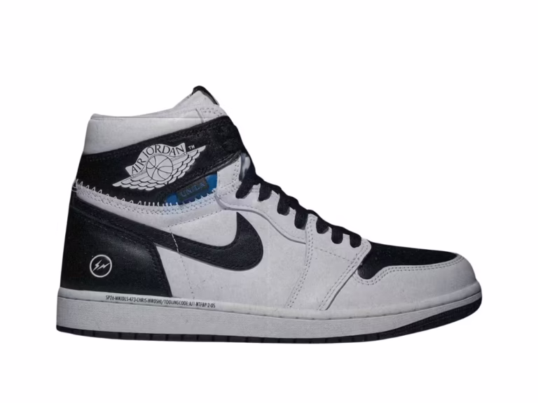 Tenis Jordan 1 Retro High OG SP x Fragment x Union LA White Black II7282-100 minymal sneakers